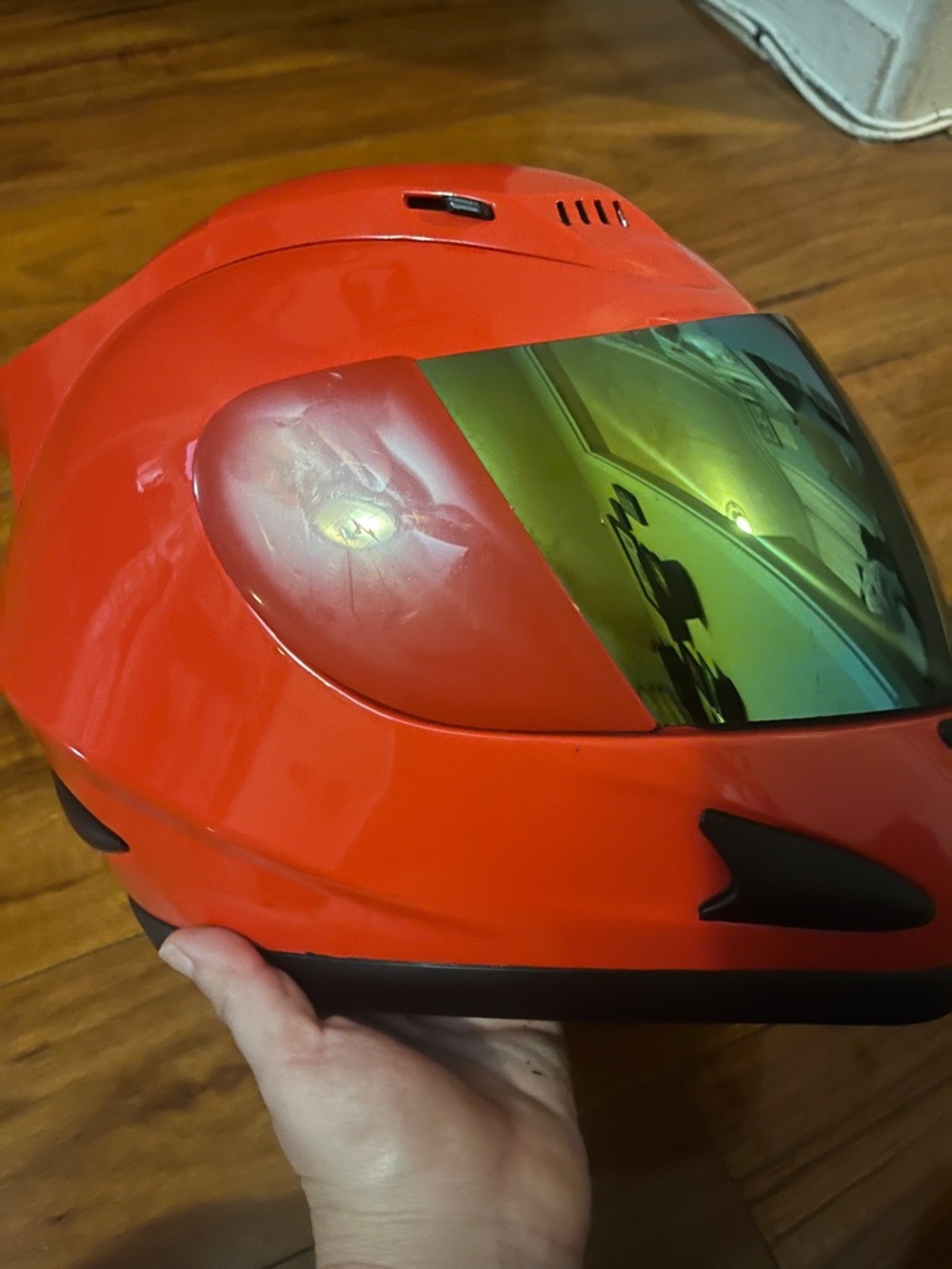 1STORM Red Full Face Motorcycle Helmet w/ Tinted Visor – DOT Approved – Medium - Picture 11 of 11